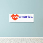 アメリカが大好き キャンバスプリント (インサイチュ (ウッドフロア))