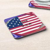 アメリカが大好き コースター (左側)