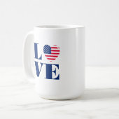 アメリカが大好き コーヒーマグカップ (正面左)