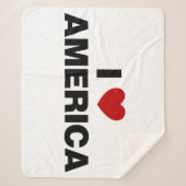 アメリカが大好き シェルパブランケット (正面)