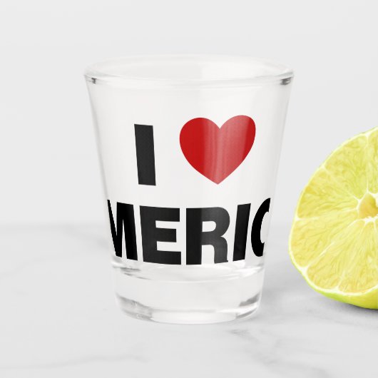 アメリカが大好き ショットグラス (正面)