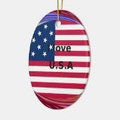 アメリカが大好き セラミックオーナメント (左)