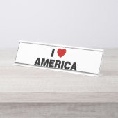 アメリカが大好き デスクネームプレート (正面)