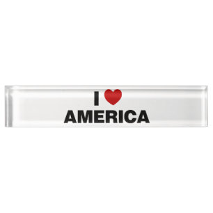 アメリカが大好き デスクネームプレート