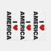 アメリカが大好き フリースブランケット (正面(横))