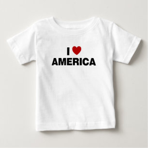 アメリカが大好き ベビーTシャツ