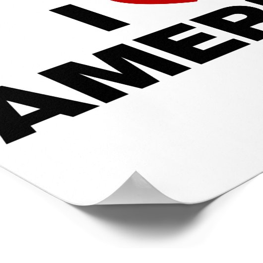 アメリカが大好き ポスター (角)