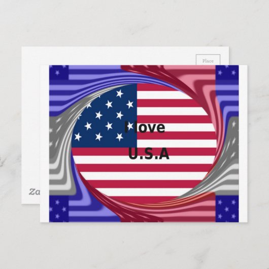 アメリカが大好き ポストカード (正面/裏面)