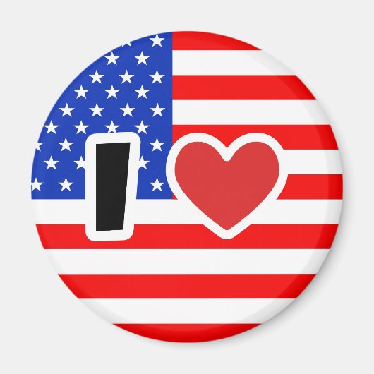 アメリカが大好き マグネット (正面)