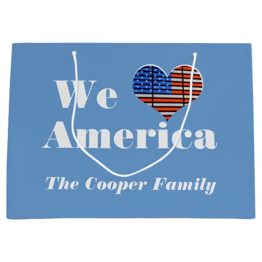 アメリカが大好き ラージペーパーバッグ (正面)