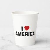 アメリカが大好き 紙コップ (裏面)