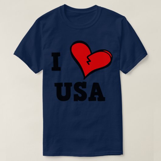 アメリカが大好き Tシャツ (デザイン正面)