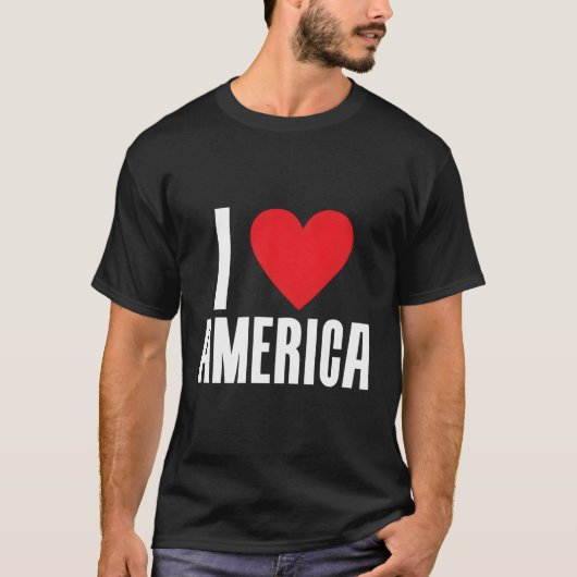 アメリカが大好き Tシャツ (正面)