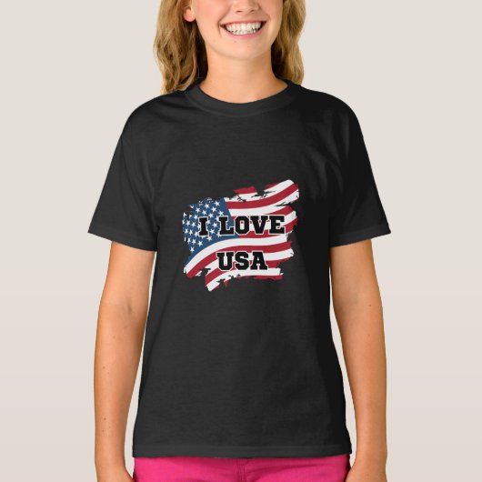 アメリカが大好き Tシャツ (正面)