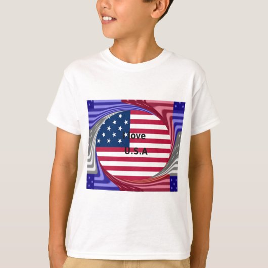 アメリカが大好き Tシャツ (正面)