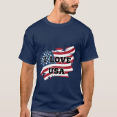 アメリカが大好き Tシャツ (正面)