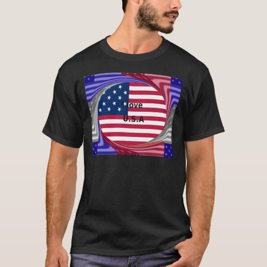 アメリカが大好き Tシャツ (正面)