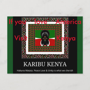 アメリカが好きならケニアを訪れてみて！ ポストカード