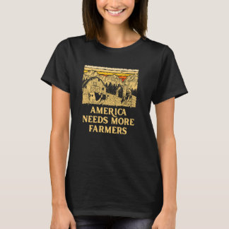 アメリカが必要とする農家農業農業Agr Tシャツ