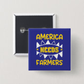 アメリカが必要とする農家 缶バッジ (正面&裏面)