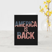 アメリカが戻った カード (黄色い花)