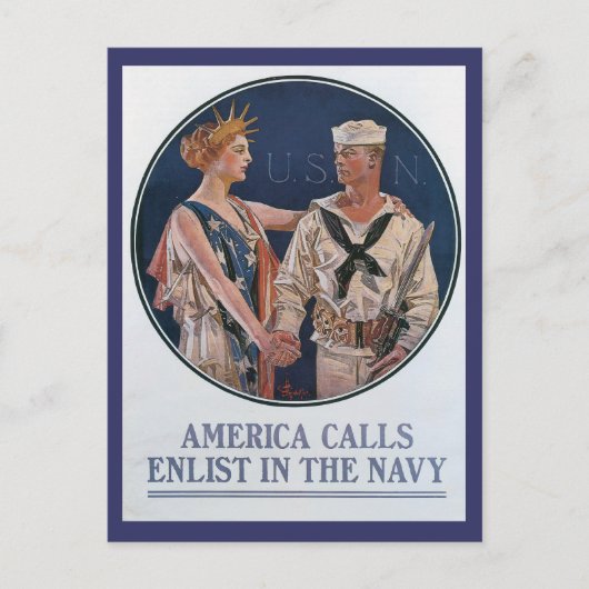 アメリカが第二次世界大戦のはがきを呼ぶ ポストカード (正面)