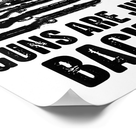 アメリカが銃を持ち直したばかりだと信じている ポスター (角)