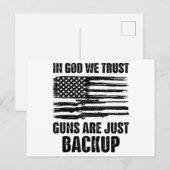アメリカが銃を持ち直したばかりだと信じている ポストカード (正面/裏面)