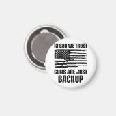 アメリカが銃を持ち直したばかりだと信じている マグネット (正面/裏面)