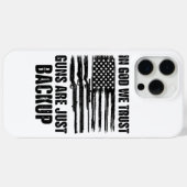 アメリカが銃を持ち直したばかりだと信じている Case-Mate iPhoneケース (裏面 (横))