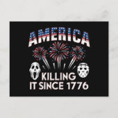 アメリカが1776年の愛国的なホラーUSA以来、それを殺している ポストカード (正面)