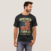 アメリカが250歳 私が21歳 250周年記念 Tシャツ (正面フル)