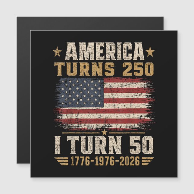 アメリカが250歳 私が50歳 (正面/裏面)