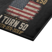 アメリカが250歳 私が50歳 カッティングボード (角)