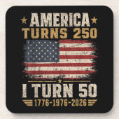 アメリカが250歳 私が50歳 コースター (正面)