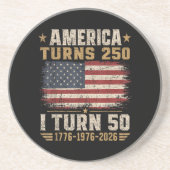 アメリカが250歳 私が50歳 コースター (正面)