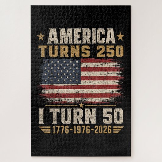 アメリカが250歳 私が50歳 ジグソーパズル (縦)