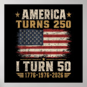 アメリカが250歳 私が50歳 ポスター (正面)