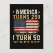 アメリカが250歳 私が50歳 ポストカード (正面)