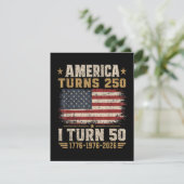 アメリカが250歳 私が50歳 招待状 (スタンド正面)