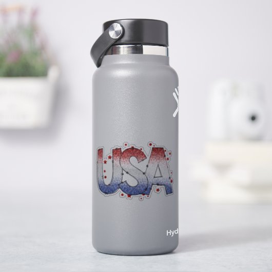 アメリカきらめく&スターズワードアートビニール シール (HydroFlask)