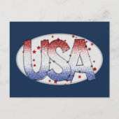 アメリカきらめく&スターズワードアート ポストカード (正面)