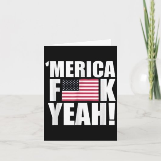 アメリカだね独立記念日 カード (正面)