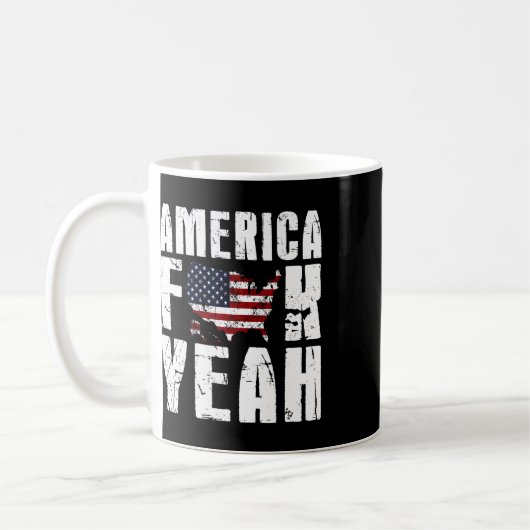 アメリカだね 4th Of July ジョーク コーヒーマグカップ (左)