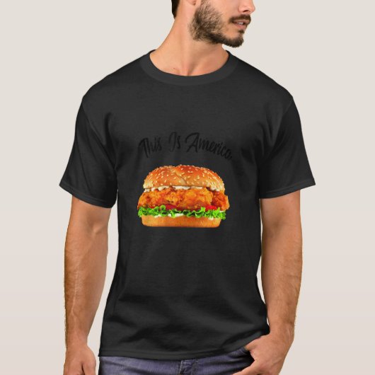 アメリカだチキンサンドイッチ Tシャツ (正面)
