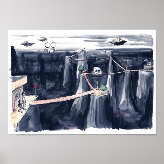 アメリカでの歩行者体験 ポスター (正面)