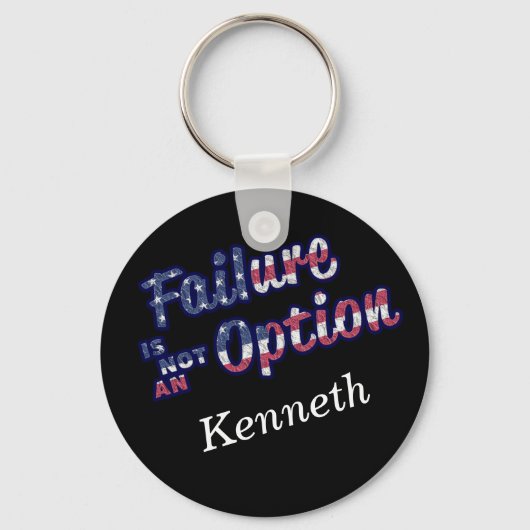 アメリカでは失敗は選択の余地がない。 キーホルダー (正面)