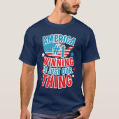 アメリカでナンバーワンの愛国心を誇るTシャツ Tシャツ (正面)