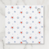 アメリカでパーティーな赤白青ありがとう誕生日 フェイバータグ (裏面)