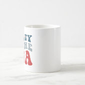 アメリカでパーティー、7月4日 コーヒーマグカップ (中央)